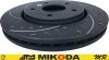 Przednie klocki + WIERCONE NACINANE tarcze hamulcowe 303mm GEOMET Chrysler Voyager Town Country 2008- 
